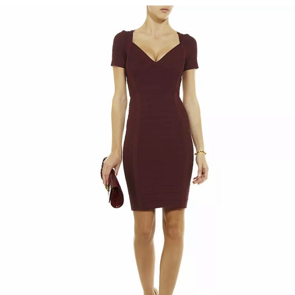 WHBM V Neck Short Sleeve Pencil Dress ( 6 )
